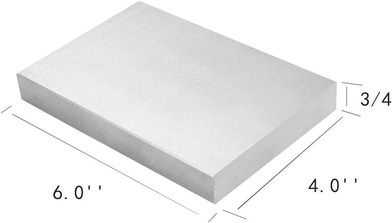Oudtinx Steel Bench Block 4"x6" Flat Anvil Jewelers Tool Metal Bench Block for Jewelry & Stamping (4''x6''x3/4'') - Image 2